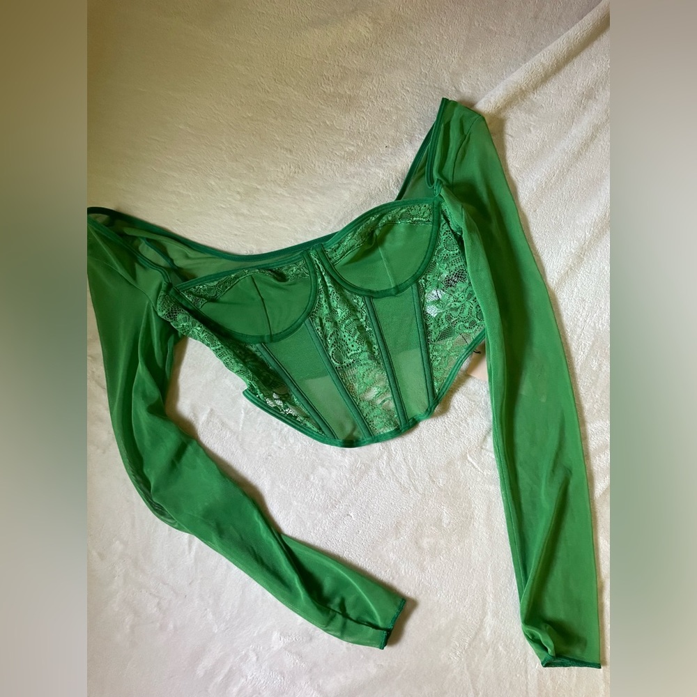 BNWT Shein bae green top